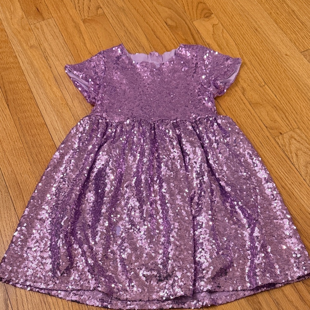 5/$25 Purple Sequin Dress Amazon size 4/5